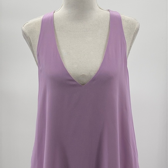 Lavender Brown Bella Silk Racerback Dress in Lilac - NEW - Size Small - Picture 2 of 8